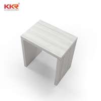 Sanitary Ware Acrylic Shower Bath Stool Solid Surface Shower Bath Stool Shower Seat Sitting Stool