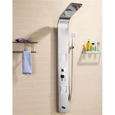 Multifunction Stainless Steel Rainfall Waterfall Shower Panel Cheap  Head Faucet Rain Massage System Bathroom Shower Panel