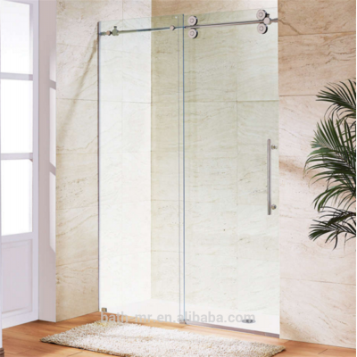 elegant 1 set frameless shower enclosure with sliding door