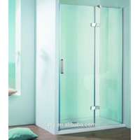 Rise and Fall Hinge Door safety tempered glass stainless steel handle shower enclosure