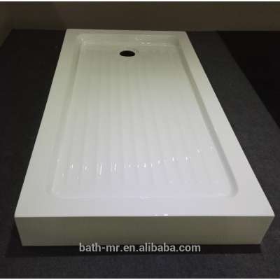 hot selling shower tray 90x120 acrylic high base shower pan