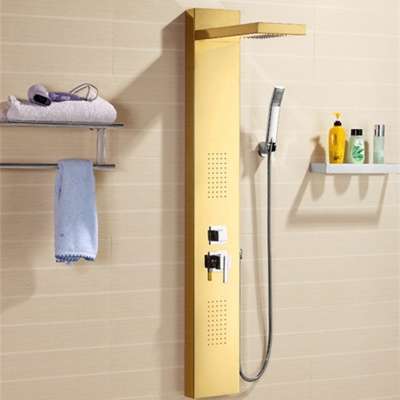 Massage Sprays Shower Bath Panel Free Standing Stainless Steel Wall Mounted Shower Panel for Shower Room